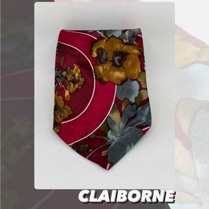EUC Vintage Claiborne Floral Pattern Tie